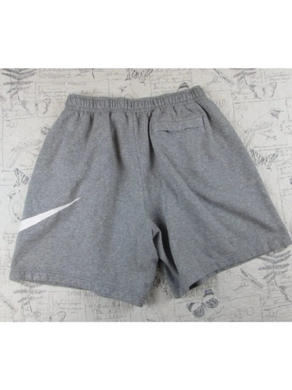 EUC Nike Fleece Shorts Gray  Big Swoosh BV2721-063 Sweat Shorts Athletic sz XL